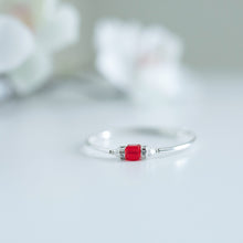 Load image into Gallery viewer, Birthstone Bracelet - Square Crystal Classic style