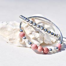 Load image into Gallery viewer, Sterling Silver Beaded Wrap Bracelet