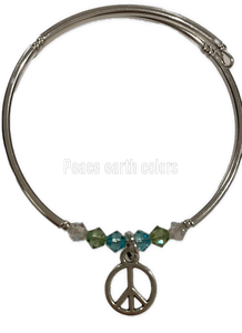 Peace earth color bracelets
