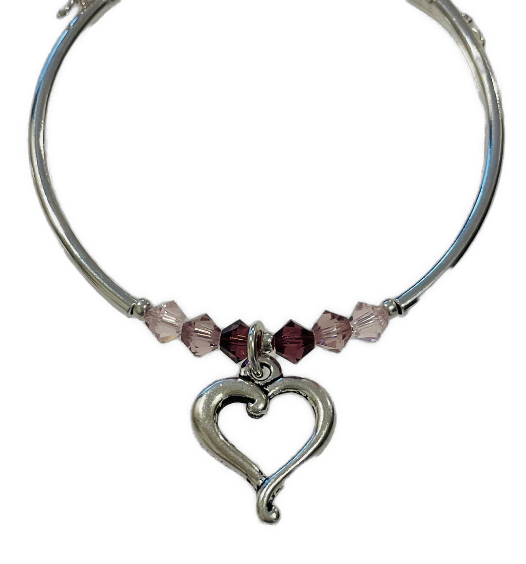 Jubilee Heart Charm Bracelet