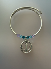 Load image into Gallery viewer, Anchor in Rope Charm Bracelet
