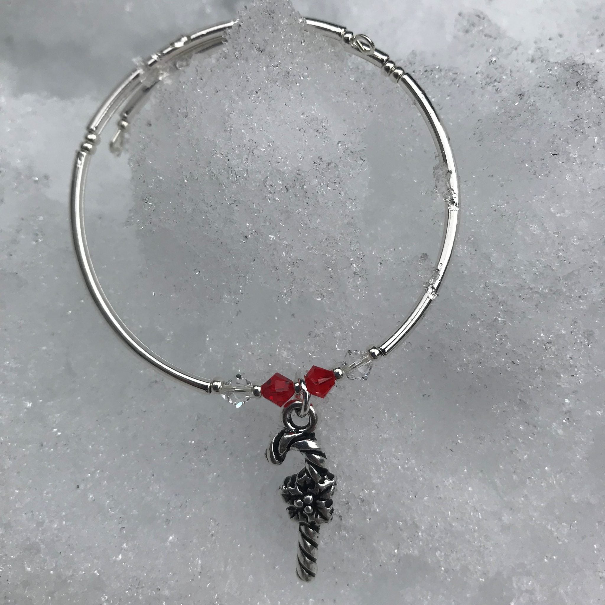 Candy Cane Charm Bracelet