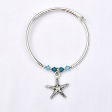 Load image into Gallery viewer, Pewter Starfish Charm Bracelet
