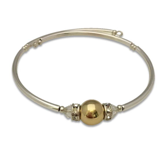 Shiny Gold Cape Cod Style Bracelet